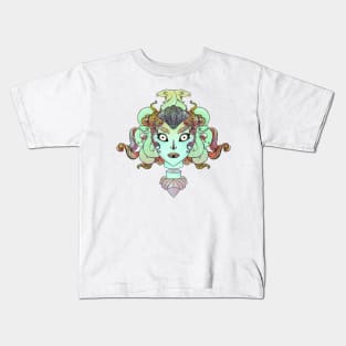 Medusa And Snakes Art Kids T-Shirt